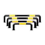 The manufacturer supplies powerful U-shaped anti-collision steel guardrails for parking Spaces and car limiters