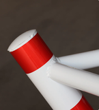 Durable metal for M-shaped barrier horse fences used for crowd control in public events and venues