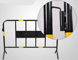 Construction area safety guardrails and crowd control for stainless steel parking poles in urban road traffic management