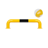 The manufacturer supplies powerful U-shaped anti-collision steel guardrails for parking Spaces and car limiters
