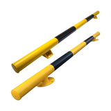 The manufacturer supplies powerful U-shaped anti-collision steel guardrails for parking Spaces and car limiters