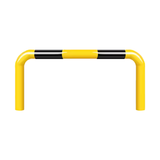 The manufacturer supplies powerful U-shaped anti-collision steel guardrails for parking Spaces and car limiters