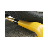 The manufacturer supplies powerful U-shaped anti-collision steel guardrails for parking Spaces and car limiters