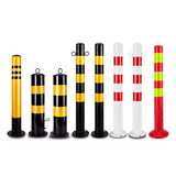 Steel pipe warning posts, thickened reflective anti-collision posts, fixed road posts, lane isolation parking posts, clinker roadblocks, safety posts