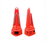 High-quality polyvinyl chloride and rubber traffic cones, with light-emitting diode flashing and sound alarm flashing warning cones, for road safety