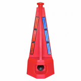 High-quality polyvinyl chloride and rubber traffic cones, with light-emitting diode flashing and sound alarm flashing warning cones, for road safety