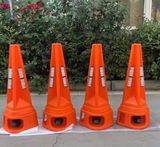 High-quality polyvinyl chloride and rubber traffic cones, with light-emitting diode flashing and sound alarm flashing warning cones, for road safety