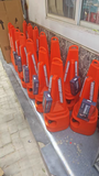 High-quality polyvinyl chloride and rubber traffic cones, with light-emitting diode flashing and sound alarm flashing warning cones, for road safety