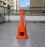 High-quality polyvinyl chloride and rubber traffic cones, with light-emitting diode flashing and sound alarm flashing warning cones, for road safety