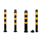 Steel pipe warning posts, thickened reflective anti-collision posts, fixed road posts, lane isolation parking posts, clinker roadblocks, safety posts