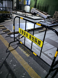 Construction area safety guardrails and crowd control for stainless steel parking poles in urban road traffic management