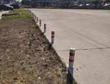 Steel pipe warning posts, thickened reflective anti-collision posts, fixed road posts, lane isolation parking posts, clinker roadblocks, safety posts