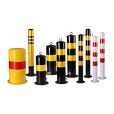 Steel pipe warning posts, thickened reflective anti-collision posts, fixed road posts, lane isolation parking posts, clinker roadblocks, safety posts