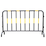 Construction area safety guardrails and crowd control for stainless steel parking poles in urban road traffic management
