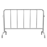 Construction area safety guardrails and crowd control for stainless steel parking poles in urban road traffic management