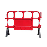 Temporary portable plastic roadblocks, interlocking building fence roadblocks, detachable road crowd control roadblocks for sale